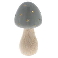 Shudehill Mushroom Glow Lamp Grey