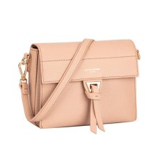 David Jones Small Square Half Flap Bag Pink David Jones Small Square Half Flap Bag Pink