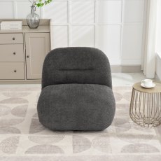Luna Swivel Accent Chair in Shadow