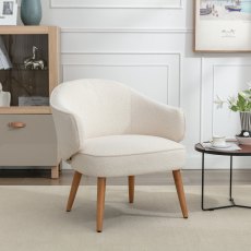 Iris Snow Accent Chair