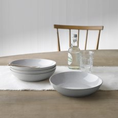 Denby Dove Grey Set of 4 Pasta Bowls