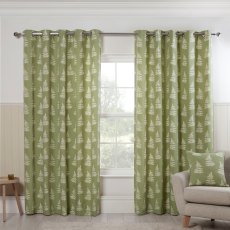 Sundour Esher Green Lined Curtains