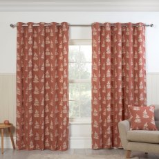 Sundour Esher Terracotta Lined Curtains