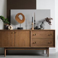 G Plan Marlow Walnut Wide Sideboard