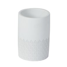 Showerdrape Chantilly White Tumbler