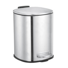 Showerdrape Capri Satin Steel Bin