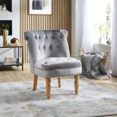 Monty Accent Chair in Silver Monty Accent Chair in Silver