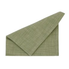 Walton & Co Chambray Set of 4 Olive Napkins Walton & Co Chambray Set of 4 Olive Napkins