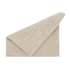 Walton & Co Chambray Set of 4 Natural Napkins