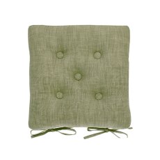Walton & Co Chambray Olive Seat Pad and Ties Walton & Co Chambray Olive Seat Pad and Ties