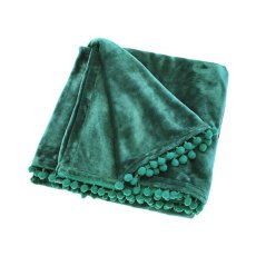 Walton & Co Cashmere Touch Emerald Fleece Throw Walton & Co Cashmere Touch Emerald Fleece Throw