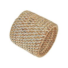 Walton & Co White Rattan Napkin Ring