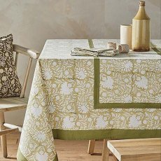 Walton & Co Elise Olive Tablecloth Walton & Co Elise Olive Tablecloth