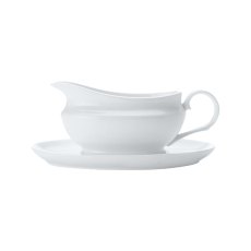 Maxwell & Williams White Basics 550ml Gravy Boat & Saucer Maxwell & Williams White Basics 550ml Gravy Boat & Saucer