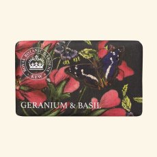 The English Soap Company Kew Gardens Geranium and Basil Wrapped Soap The English Soap Company Kew Gardens Geranium and Basil Wrapped Soap