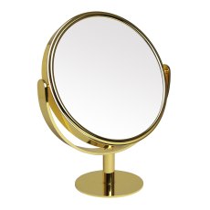 Premium Gold Tall Round 10x Magnifying Mirror Premium Gold Tall Round 10x Magnifying Mirror