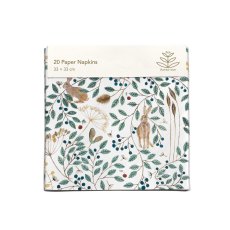 Hares and Berries 20 Pack of Paper Napkins Hares and Berries 20 Pack of Paper Napkins