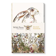 Wildflower Hare Stitched Notebook Wildflower Hare Stitched Notebook