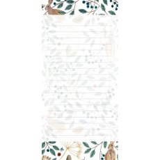 Hares and Berries Magnetic Notepad