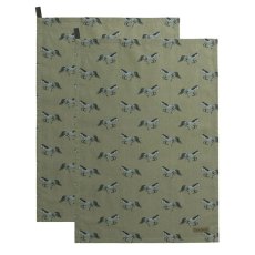 Sophie Allport Grey Horse Set of 2 Tea Towels