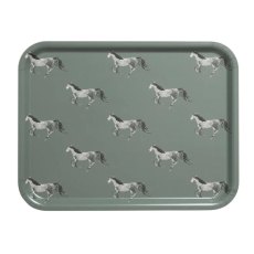 Sophie Allport Grey Horse Large Serving Tray