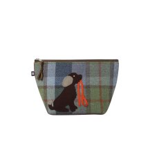 Earth Squared Tweed Applique Makeup Bag Dog Inveresk Autumn