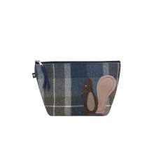 Earth Squared Tweed Applique Makeup Bag Squirrel Earth Squared Tweed Applique Makeup Bag Squirrel