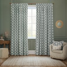 Sanderson Sessile Leaf Delph Blue Pencil Pleat Curtains Sanderson Sessile Leaf Delph Blue Pencil Pleat Curtains
