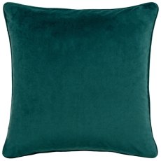 Paoletti Avenue Teal Velvet Jacquard Cushion