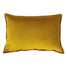 Paoletti Delano Ochre and Blush Velvet Jacquard Cushion