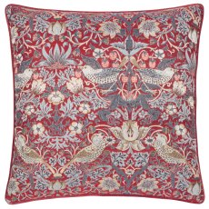 Morris & Co Strawberry Thief Berry Jacquard Cushion Morris & Co Strawberry Thief Berry Jacquard Cushion