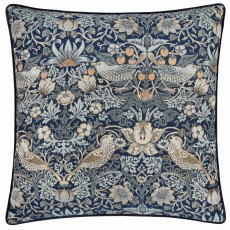 Morris & Co Strawberry Thief Indigo Jacquard Cushion Morris & Co Strawberry Thief Indigo Jacquard Cushion
