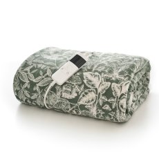 Deyongs Secret Garden Heated Throw Green Deyongs Secret Garden Heated Throw Green