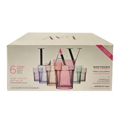 LAV Pastel Set of 6 Drinking Glasses LAV Pastel Set of 6 Drinking Glasses