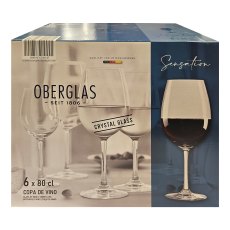Oberglass Copas 800cc Set of 6 Extra Large Wine Glasses Oberglass Copas 800cc Set of 6 Extra Large Wine Glasses