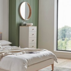 Anders Cashmere Tall 5 Drawer Chest