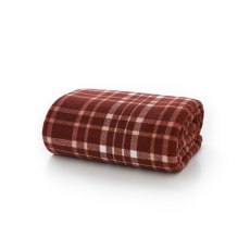 Deyongs Snuggle Touch Tartan Throw 140x180cm Merlot Deyongs Snuggle Touch Tartan Throw 140x180cm Merlot