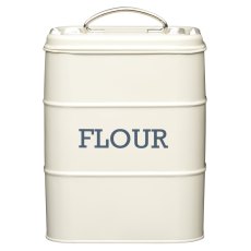Living Nostalgia Antique Cream Flour Canister Living Nostalgia Antique Cream Flour Canister