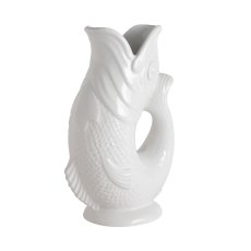 Wade Fish Jug in White