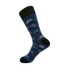 Eco Chic Navy Bikes Eco-Friendly Bamboo Socks Eco Chic Navy Bikes Eco-Friendly Bamboo Socks