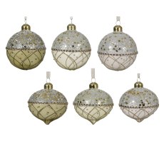 Kaemingk Transparent Sequin Glass bauble Kaemingk Transparent Sequin Glass bauble