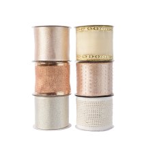 Kaemingk Gold Ribbon polyester Assorted Kaemingk Gold Ribbon polyester Assorted