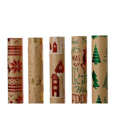 Kaemingk Natural Assorted Giftwrap