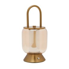 Hestia Bronze USB LED Touch Lamp Lantern Style Hestia Bronze USB LED Touch Lamp Lantern Style