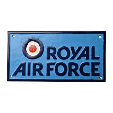 Widdop RAF Cast Aluminium Plaque Royal Air Force