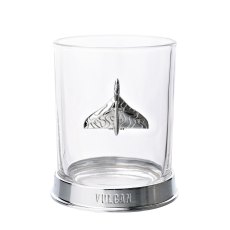 Widdop RAF Glass & Metal Whiskey Tumbler Vulcan Widdop RAF Glass & Metal Whiskey Tumbler Vulcan