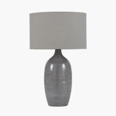 Pacific Abbie Etched Graphite Ceramic Table Lamp Pacific Abbie Etched Graphite Ceramic Table Lamp