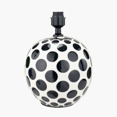 Pacific Larisa Black Polka Dot Ceramic Table Lamp Base Pacific Larisa Black Polka Dot Ceramic Table Lamp Base