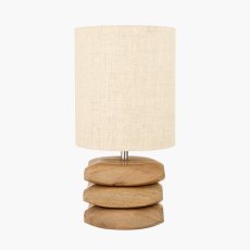 Pacific Amir Natural Mango Wood 3 Pebble Table lamp