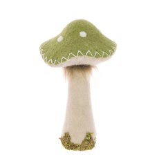 Floralsilk Felt Toadstool Figure